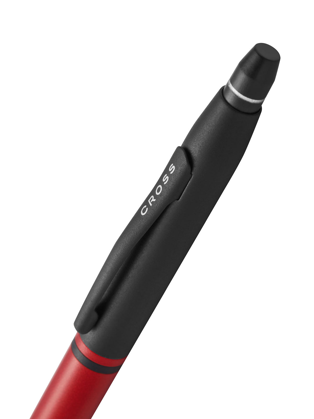Cross | Click Ballpoint Pen | Tuxedo Satin Metallic Red