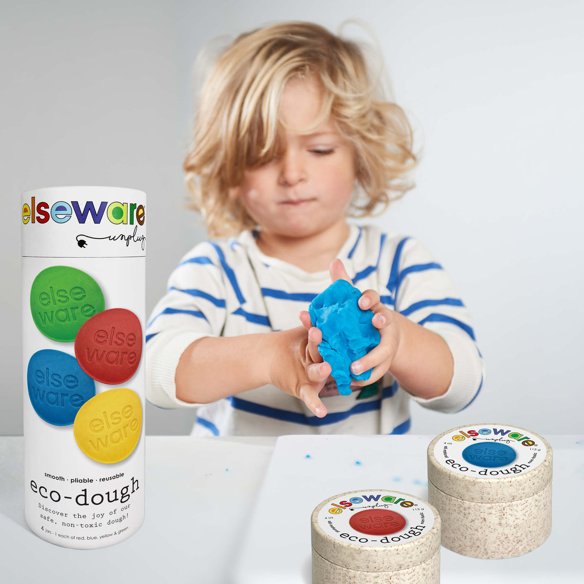 Elseware Unplug Sensory Play Bundle, Eco-Dough, Stamps & Tools, view 3 of 7