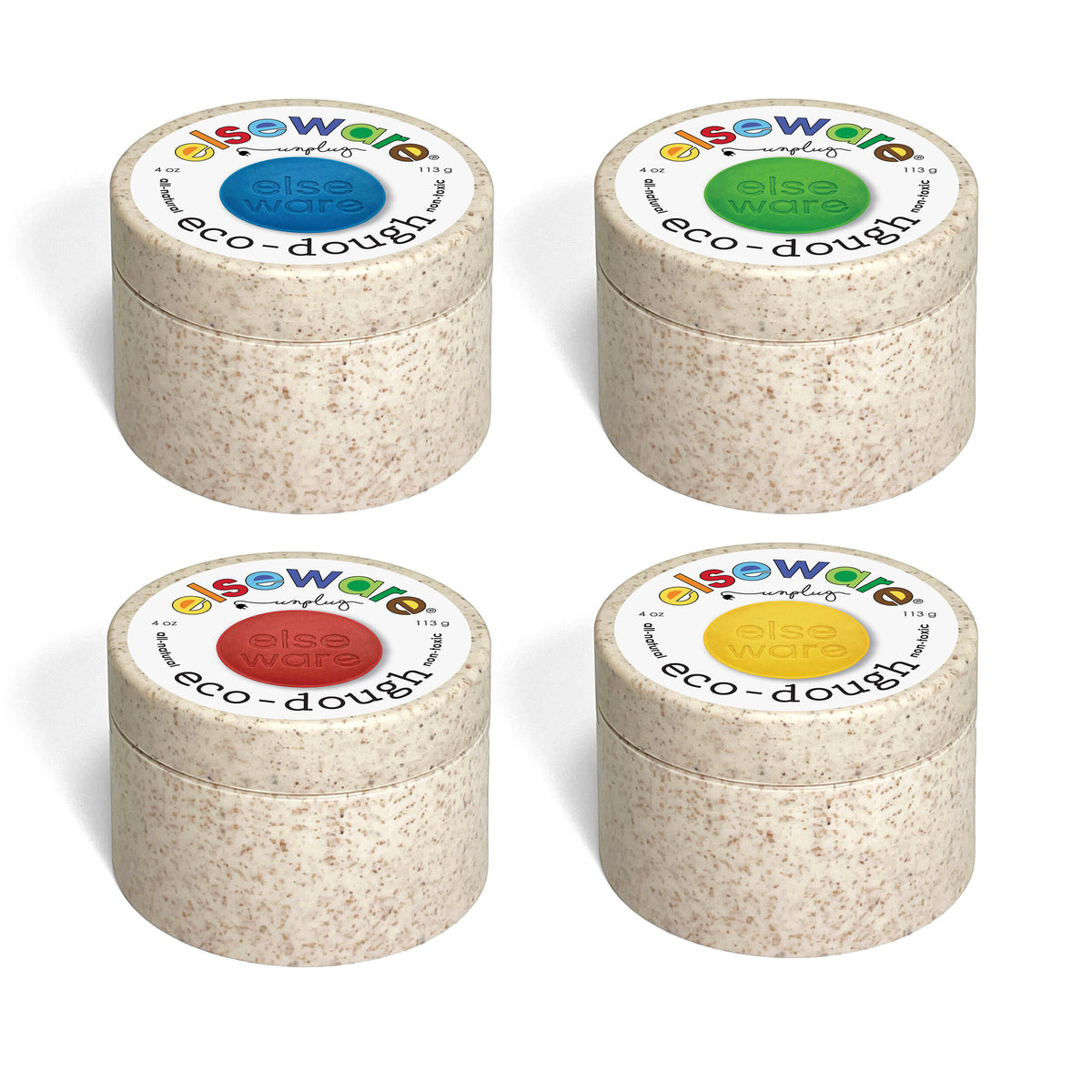 Elseware Unplug Eco-Dough Natural Play Dough, 4-Pack, view 5 of 7