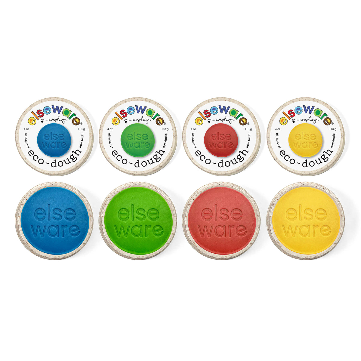 Elseware Unplug Eco-Dough Natural Play Dough, 4-Pack, view 4 of 7