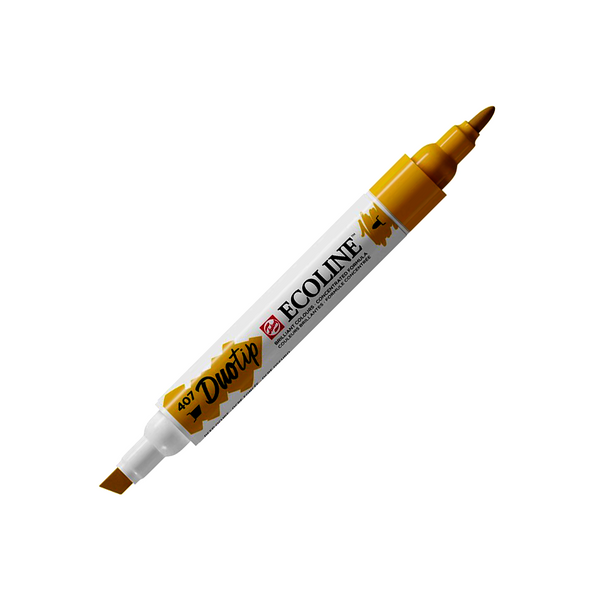 Royal Talens Ecoline Duotip Marker, 407 Deep Ochre