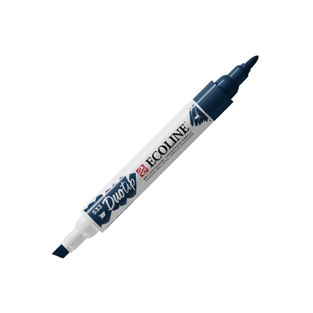 Royal Talens Ecoline Duotip Marker, 533 Indigo