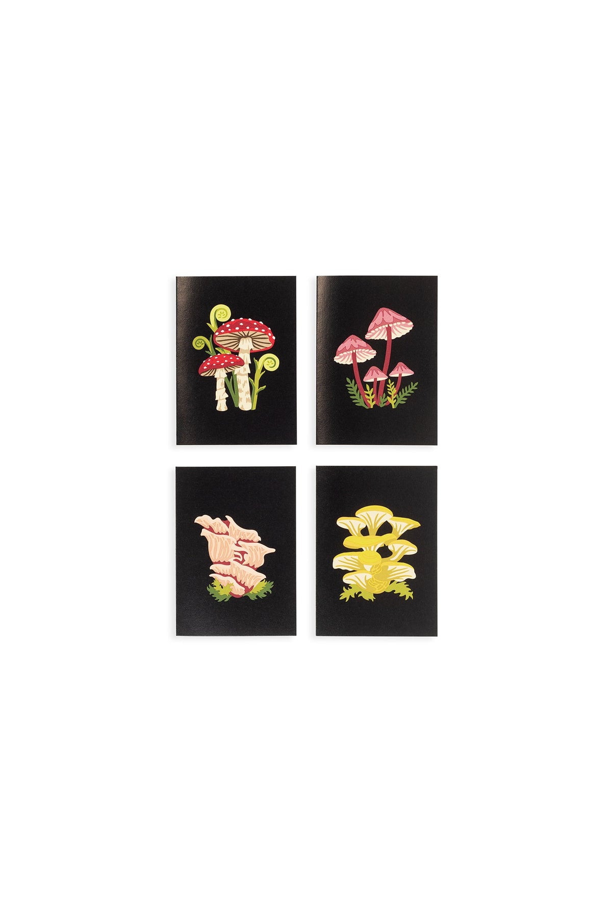 Elle Crée Mushrooms Mini Card Set, 8 Cards, all card designs