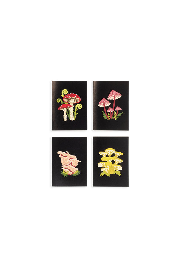 Elle Crée Mushrooms Mini Card Set, 8 Cards, all card designs