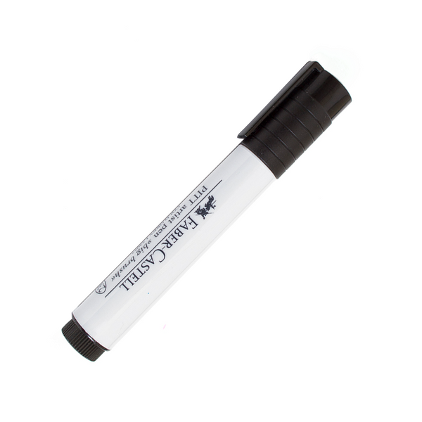 Faber-Castell PITT Big Brush Artist Pen, White, 2.5mm Bullet