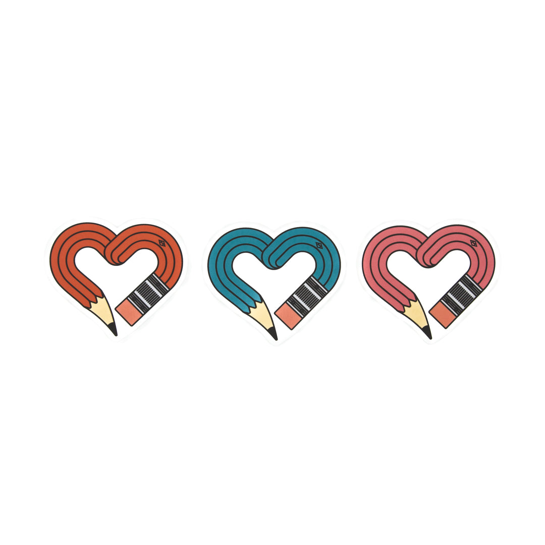 Musgrave | Pencil Heart Sticker Set | 3 Pack