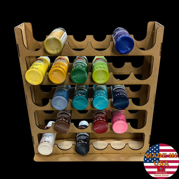 GCmini Vertical Paint Rack for 2oz Craft Paints, 36mm, 30 Bottles
