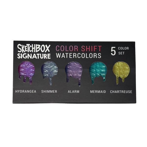 SketchBox Signature Colorshift Watercolor Set, 5 Colors
