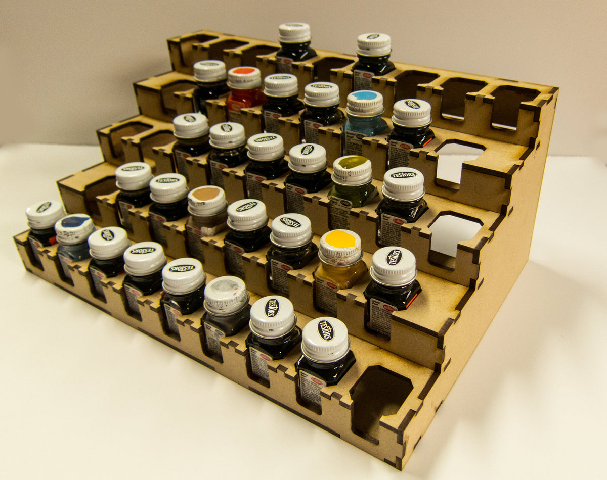 GCmini Paint Rack for Testors Square Enamels, 43 Bottles, view 2 of 6