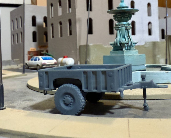 GCmini M1101 Utility Trailer Resin Model, 28mm
