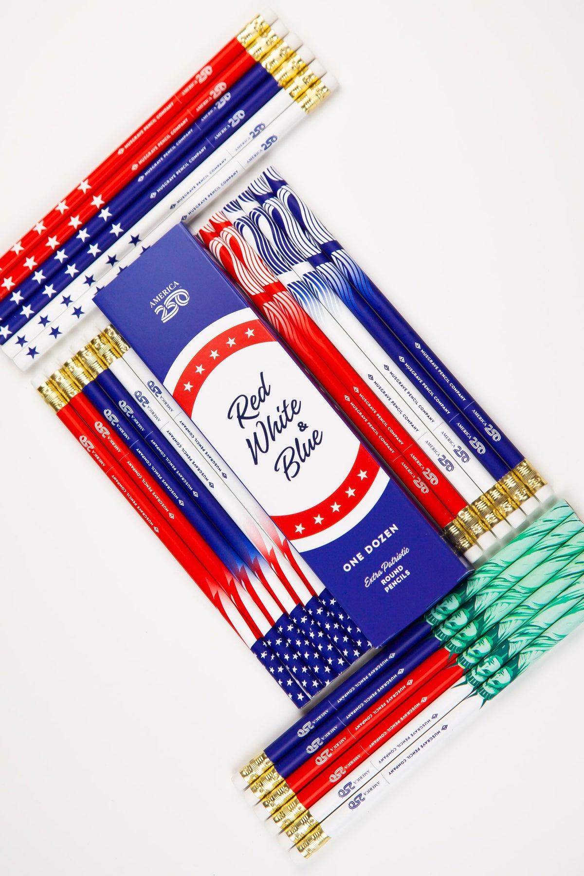Musgrave | America250 Celebration Pencils | Red, White & Blue