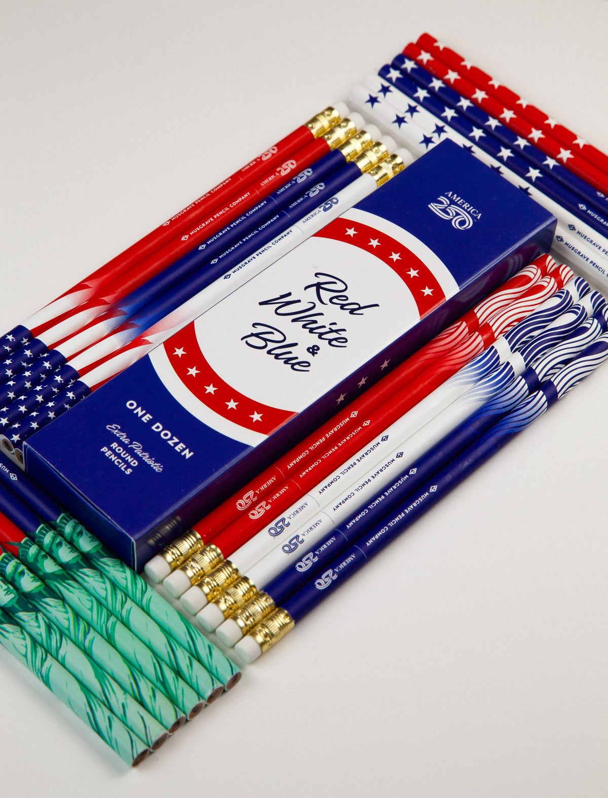Musgrave | America250 Celebration Pencils | Red, White & Blue