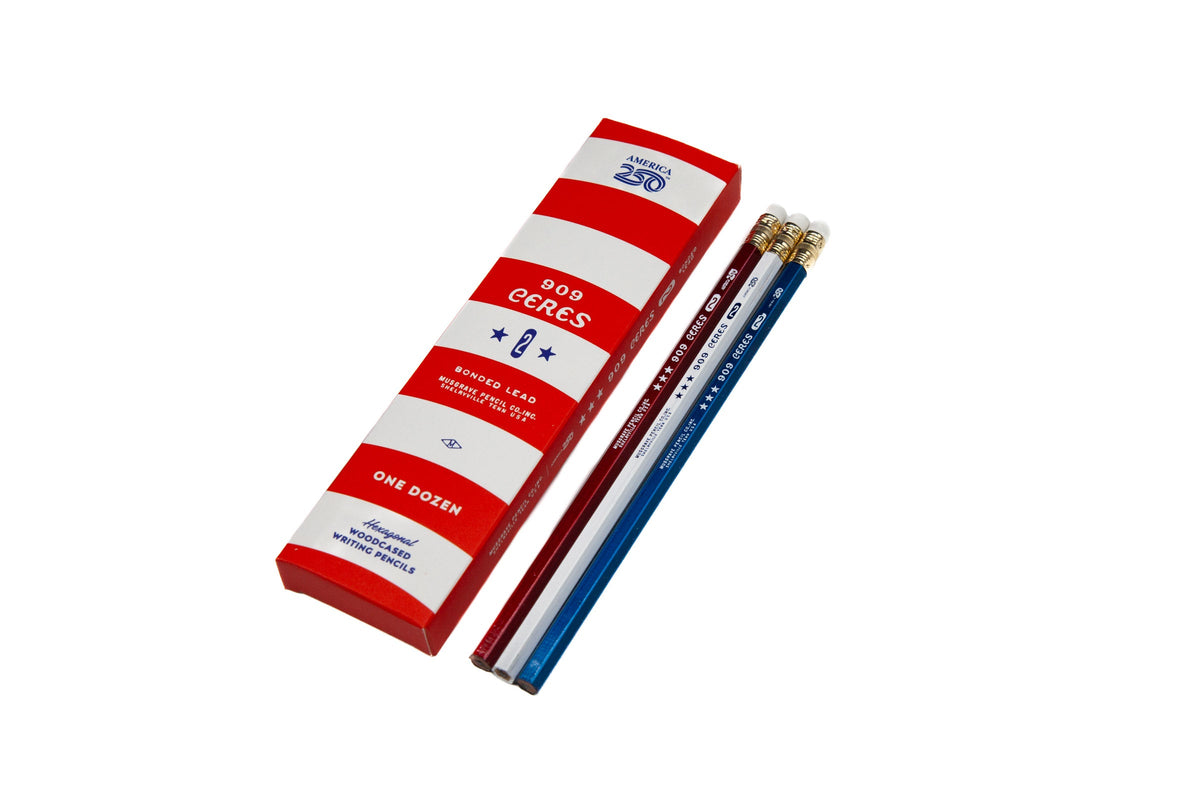 Musgrave America250 Ceres 909 Pencils, Red, White & Blue