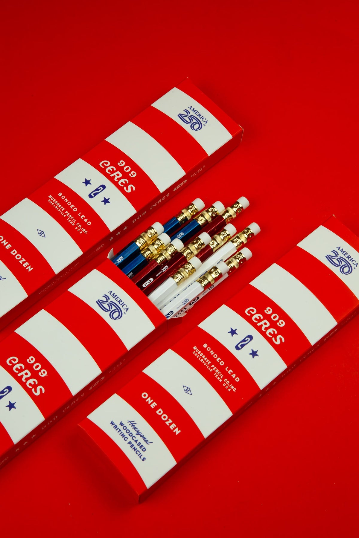 Musgrave | America250 Ceres 909 Pencils | Red, White & Blue