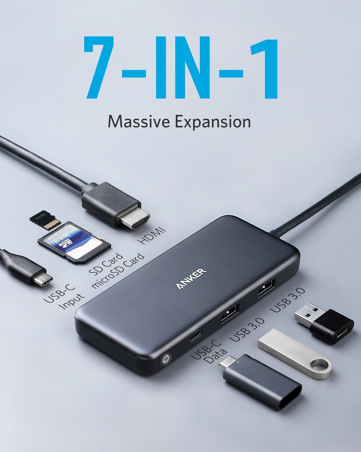 Anker | 341 USB-C Hub | 7-in-1