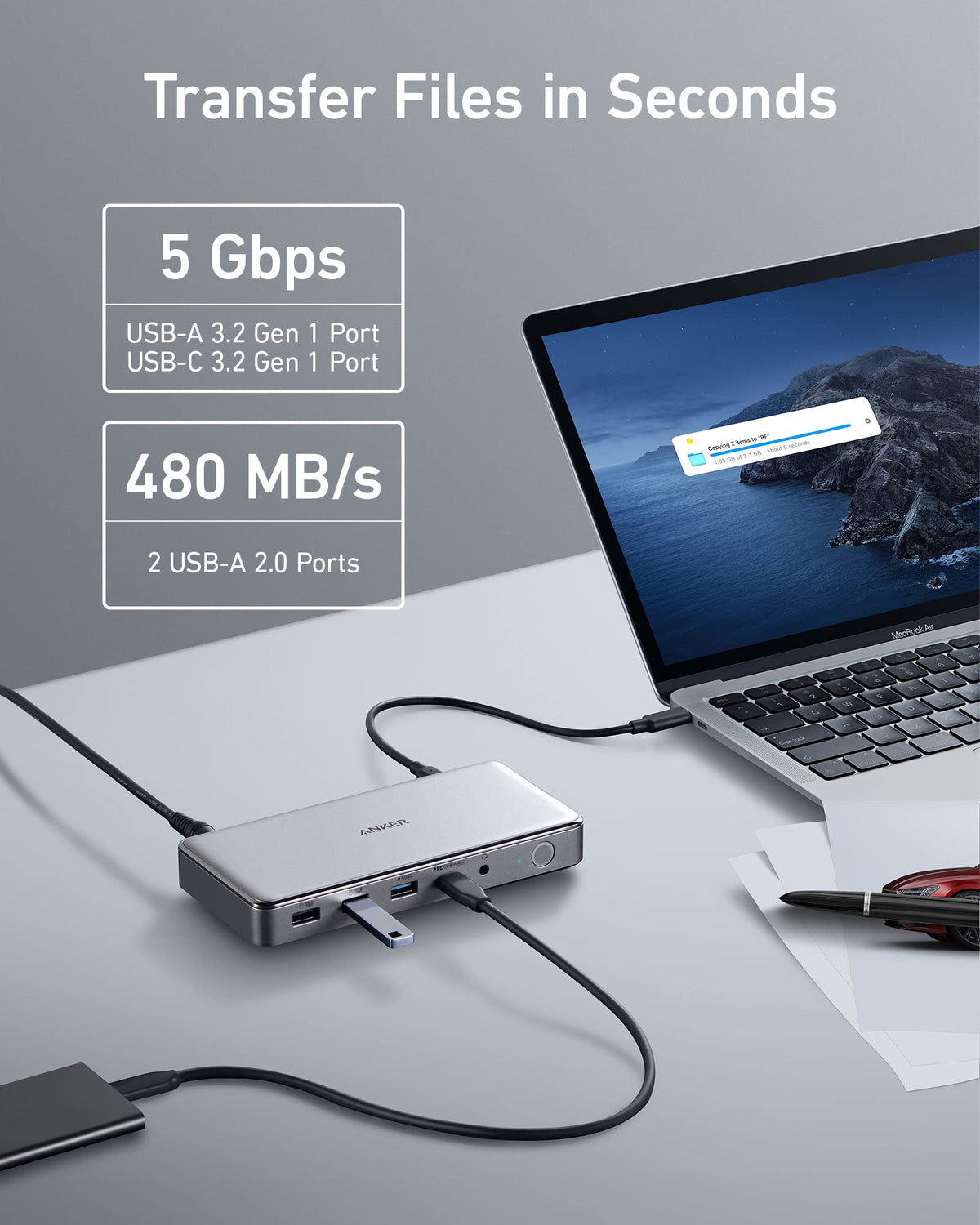 Anker | 563 USB-C Docking Station | 10-in-1