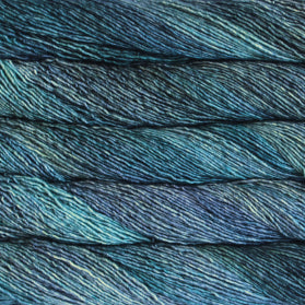 Malabrigo Washted Yarn, Worsted Superwash Merino, Aguas colorway