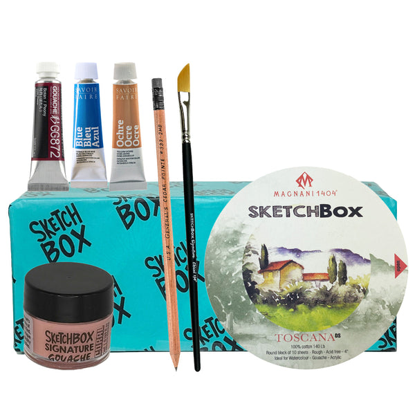 SketchBox Unique Gouache Box, Art Kit
