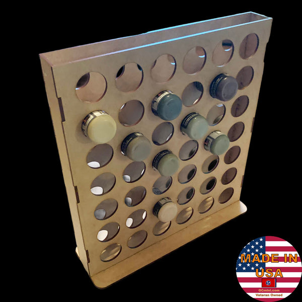 GCmini Vertical Paint Rack for Mission Models, 1oz, 42 Bottles