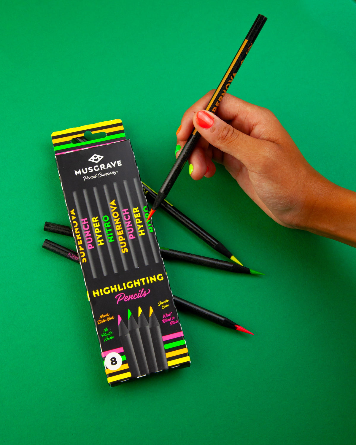 Musgrave | Highlighting Pencils | 8 Colors