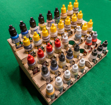 GCmini Tiered Paint Rack for Vallejo & Army Painter, 26mm, 43 Bottles, view 2 of 6