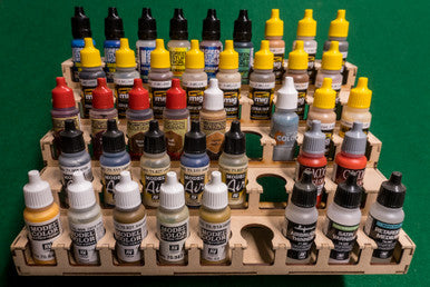 GCmini Tiered Paint Rack for Vallejo & Army Painter, 26mm, 43 Bottles, view 3 of 6