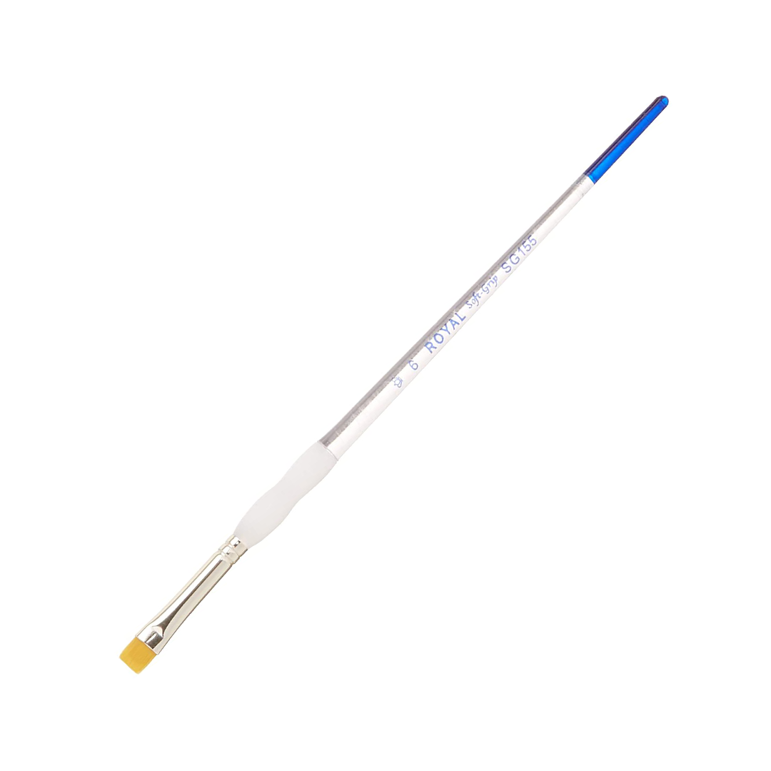 Royal & Langnickel Soft Grip Taklon Shader Brush, Size 6
