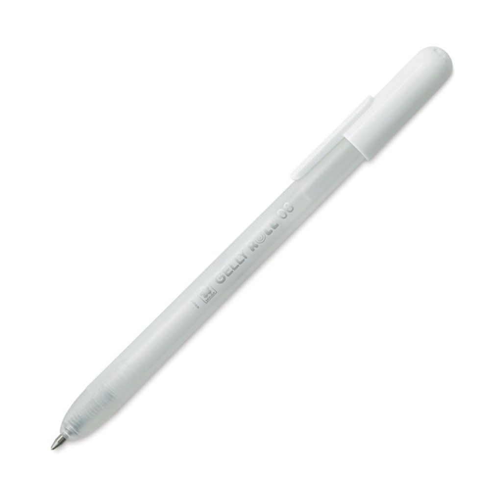 Sakura Gelly Roll Retractable Gel Pen, White