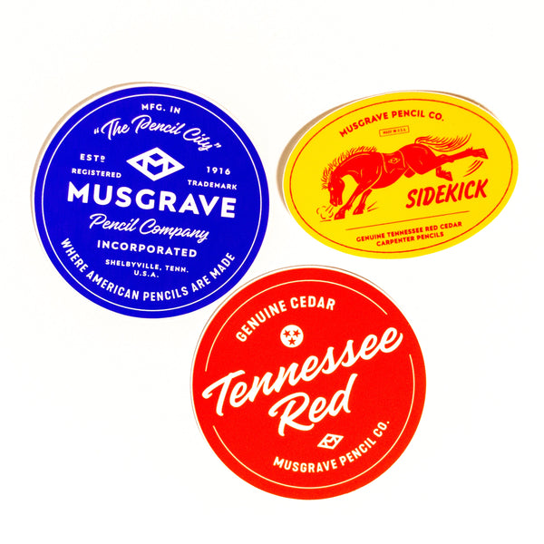 Musgrave Logo Sticker Set, 3 Pack