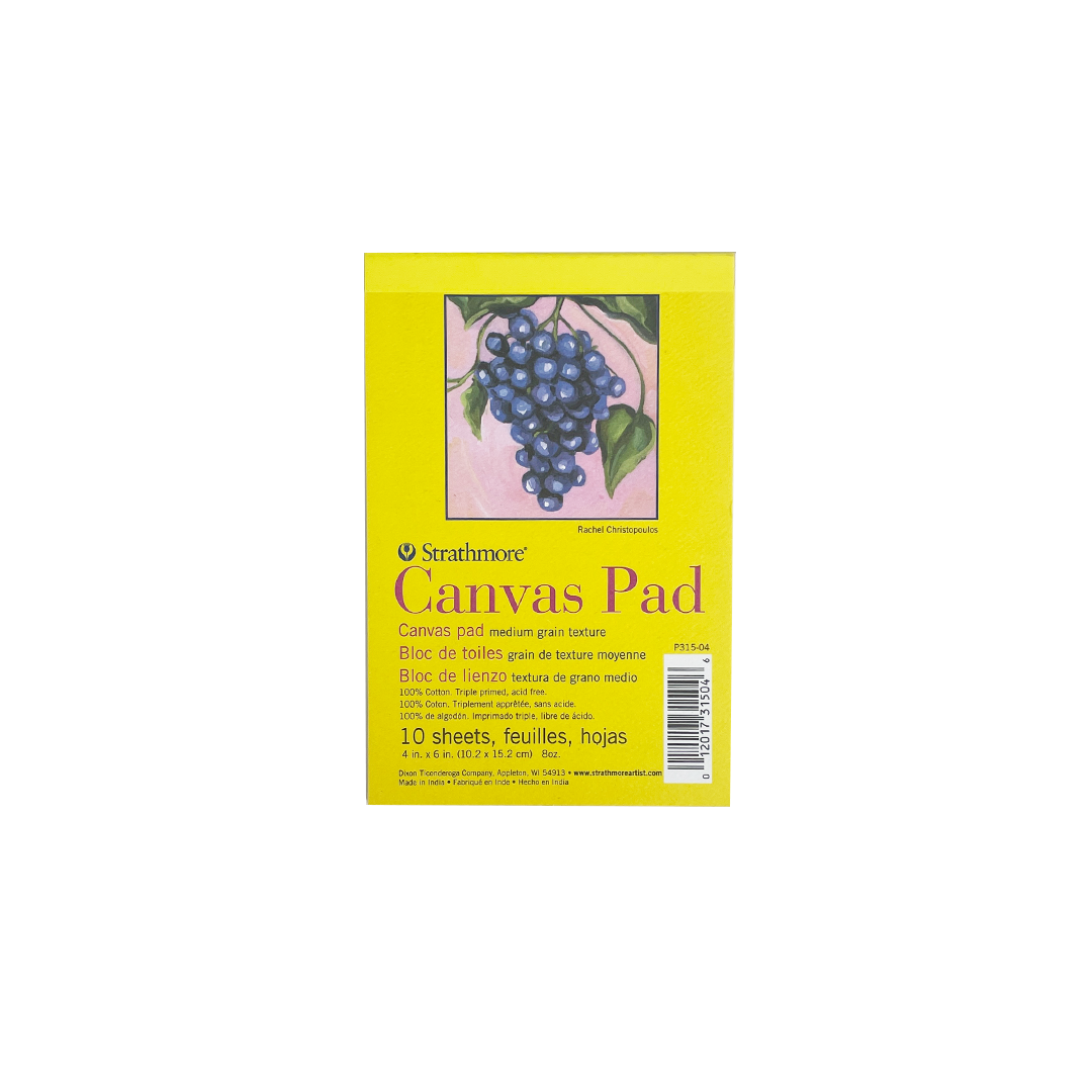 Strathmore 300 Series Canvas Pad, 4x6", 10 Sheets