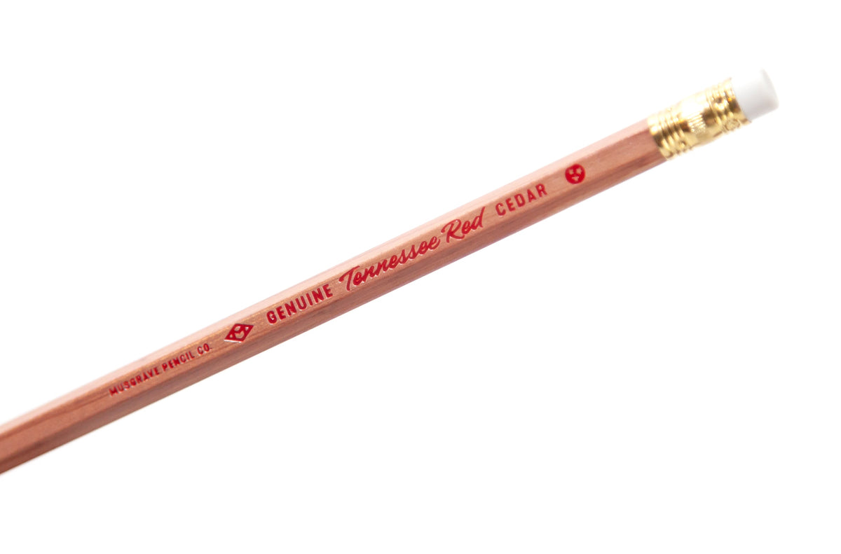 Musgrave | Tennessee Red Cedar Pencils in Cedar Box | 24 Pack, Musgrave Logo