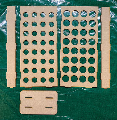 GCmini Half Vertical Paint Rack for Dropper Bottles, 26mm, 32 Bottles, view 6 of 6