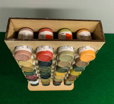 GCmini Half Vertical Paint Rack for Dropper Bottles, 26mm, 32 Bottles, view 5 of 6