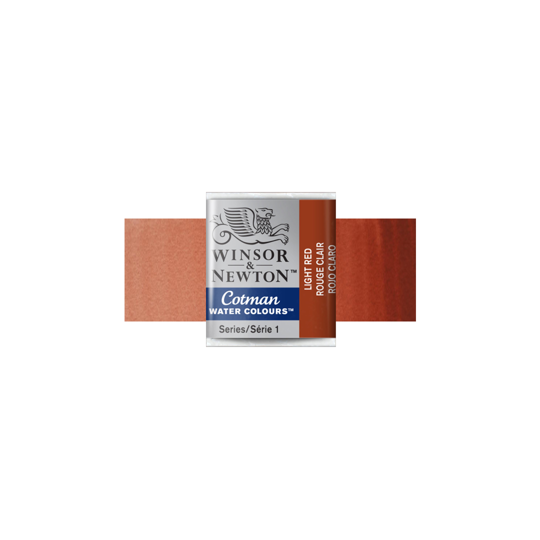 Winsor & Newton Cotman Watercolor Half Pan, Light Red
