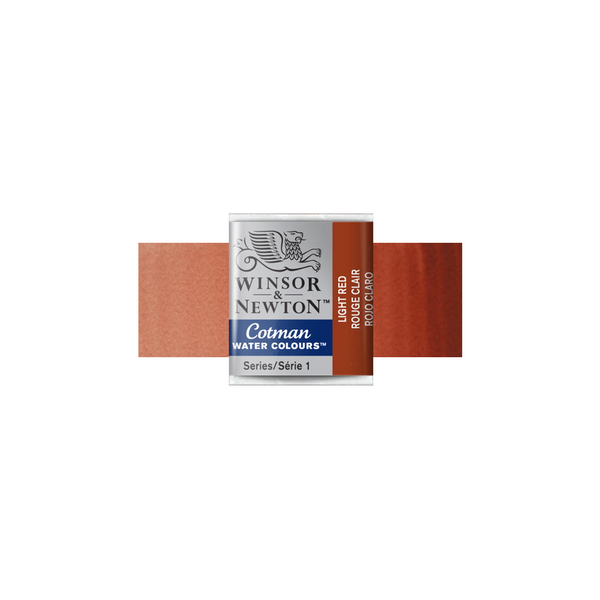 Winsor & Newton Cotman Watercolor Half Pan, Light Red