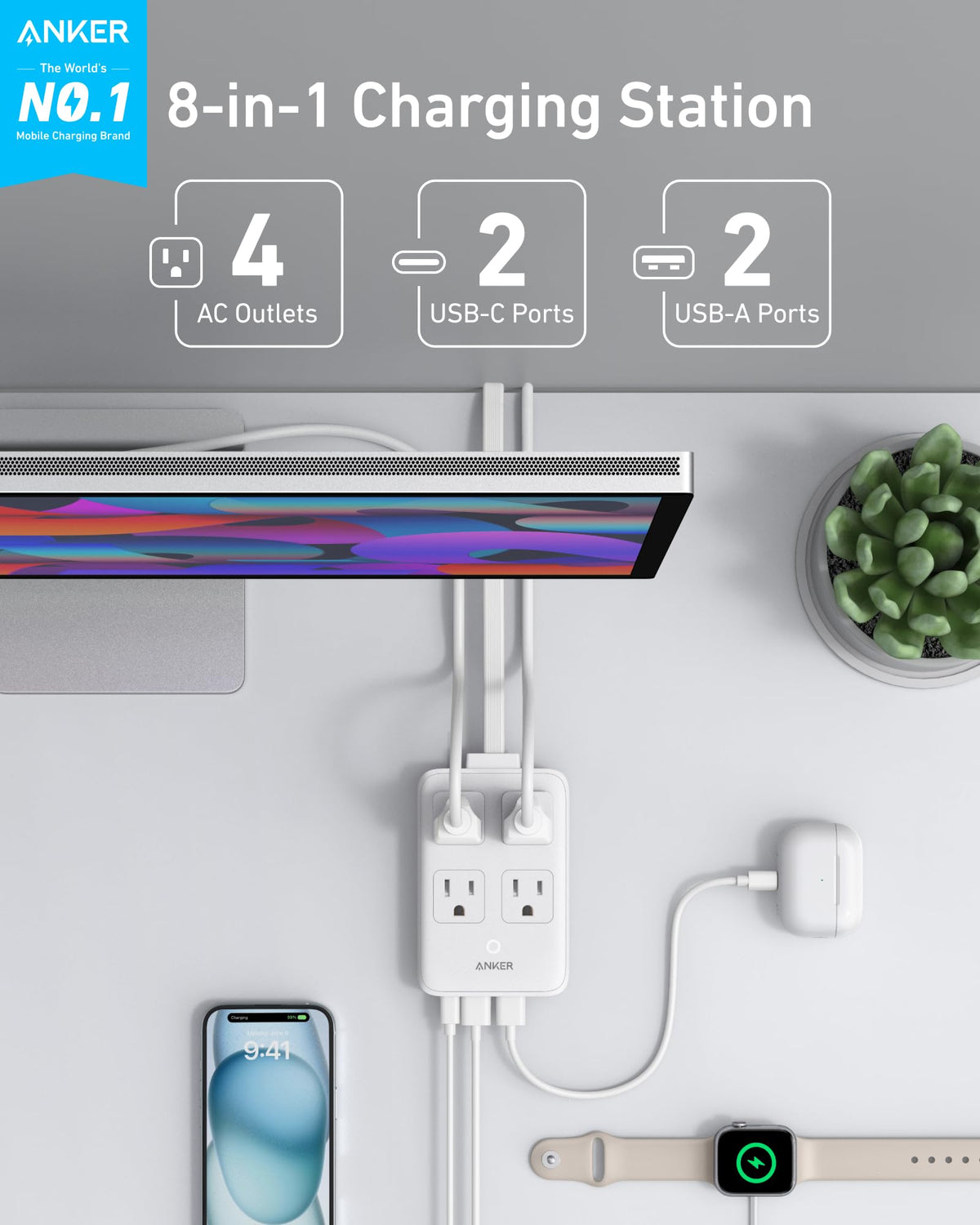 Anker | Charging Station | 8-in-1, 20W