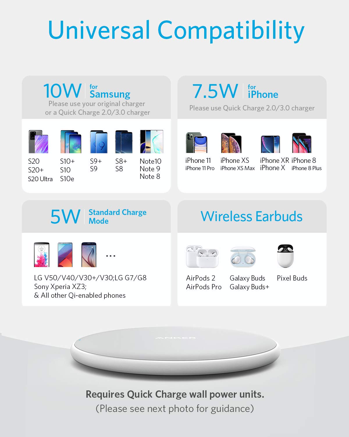 Anker | 313 Wireless Charger | Pad