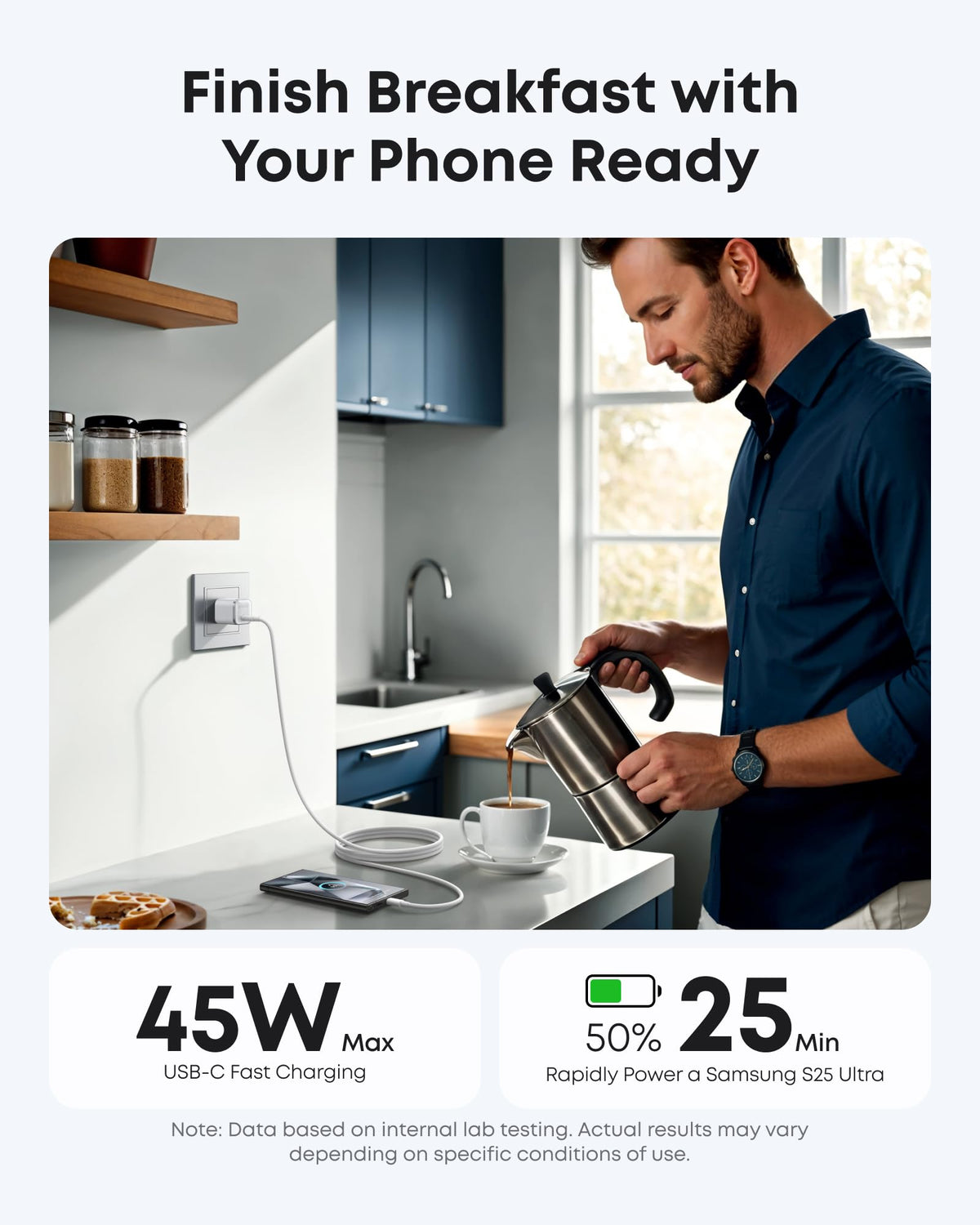 Anker | Nano Charger with USB-C Cable | 45W