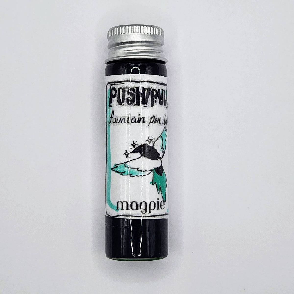 Push/Pull Magpie fountain pen ink, 20 ml vial