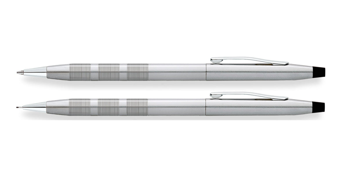Cross | Classic Century Ballpoint Pen & 0.7mm Pencil Set | Satin Chrome