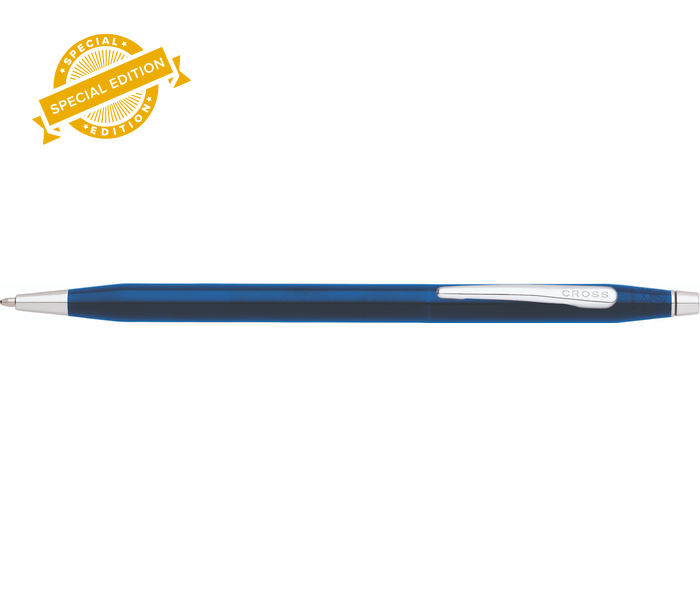 Cross | Classic Century Ballpoint Pen | Glossy Translucent Blue PVD