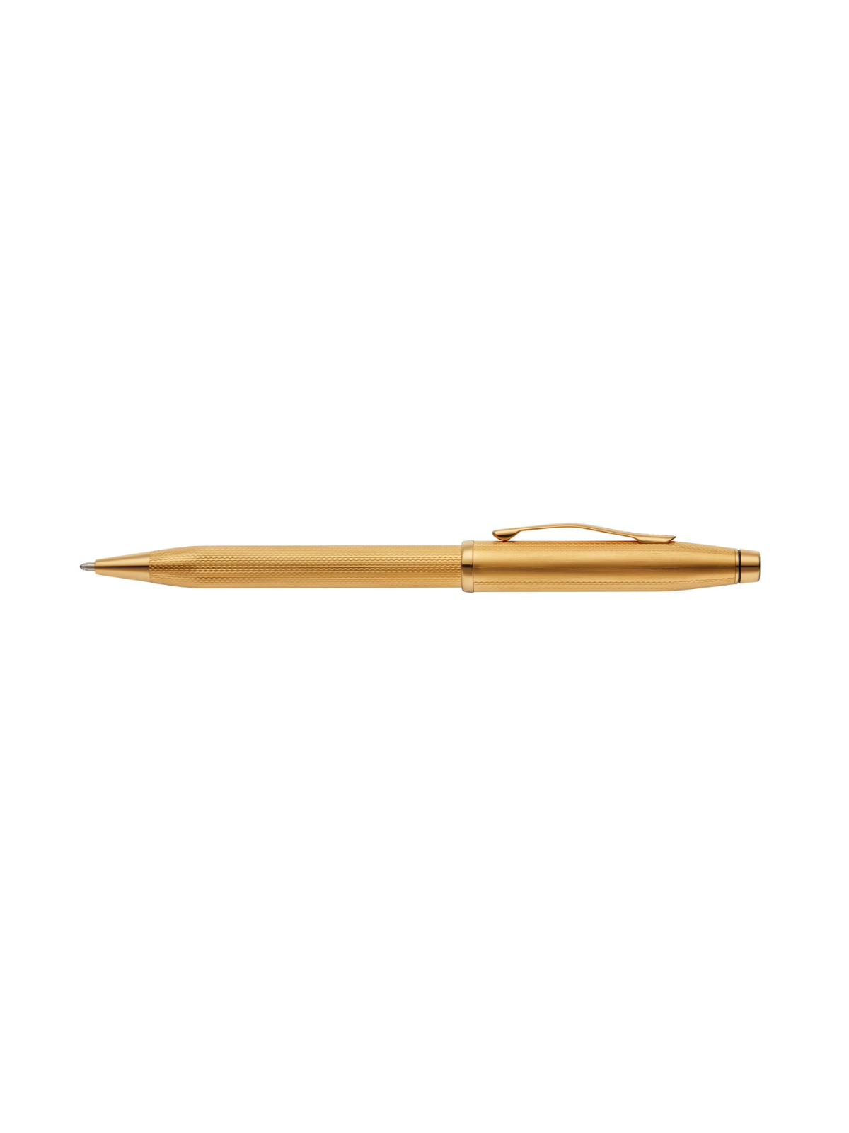 Cross | Century II Ballpoint Pen | Polished 23KT Gold-plated Engraved Diamond Pattern