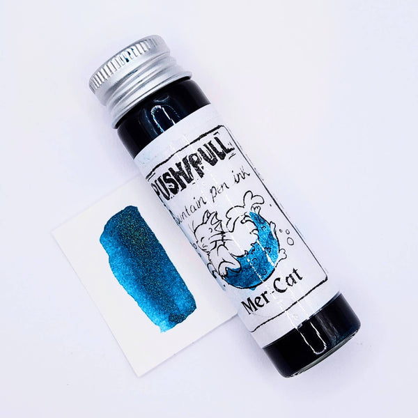 Push/Pull Mer-Cat fountain pen ink, 20 ml vial