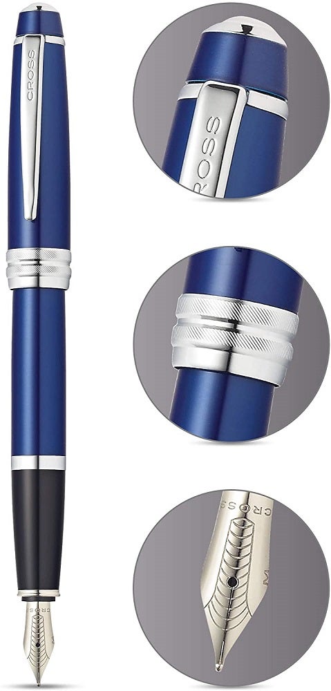 Cross | Bailey Fountain Pen | Blue Lacquer, Medium Nib