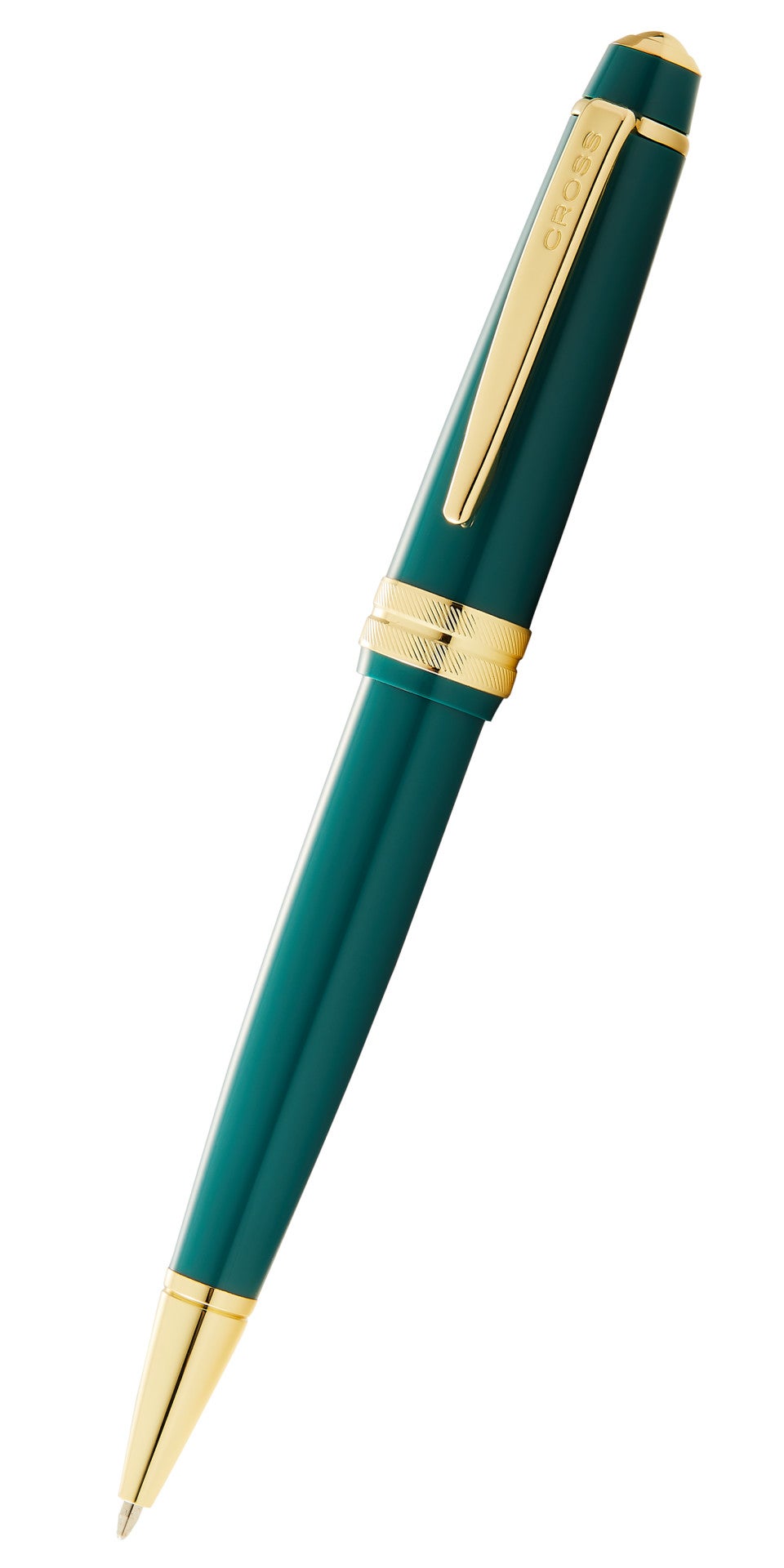 Cross Bailey Light Ballpoint Pen, Polished Green Resin and Gold Tone