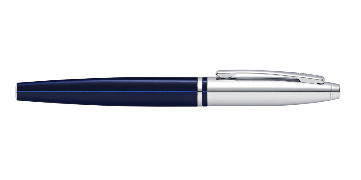 Cross | Calais Rollerball Pen | Chrome & Blue Lacquer