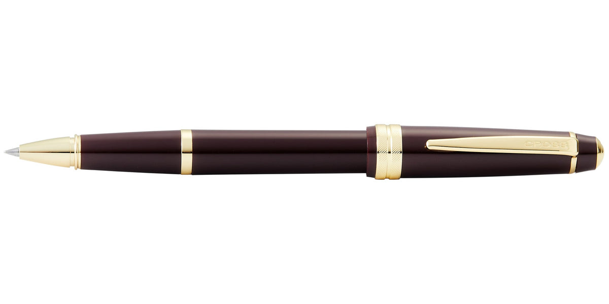 Cross | Bailey Light Rollerball Pen | Polished Burgundy Resin and Gold Tone