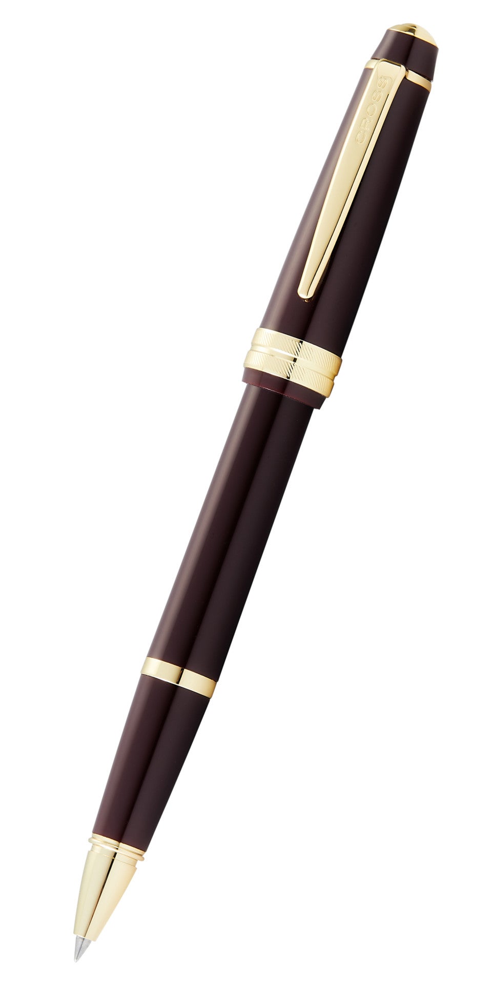 Cross Bailey Light Rollerball Pen, Polished Burgundy Resin and Gold Tone