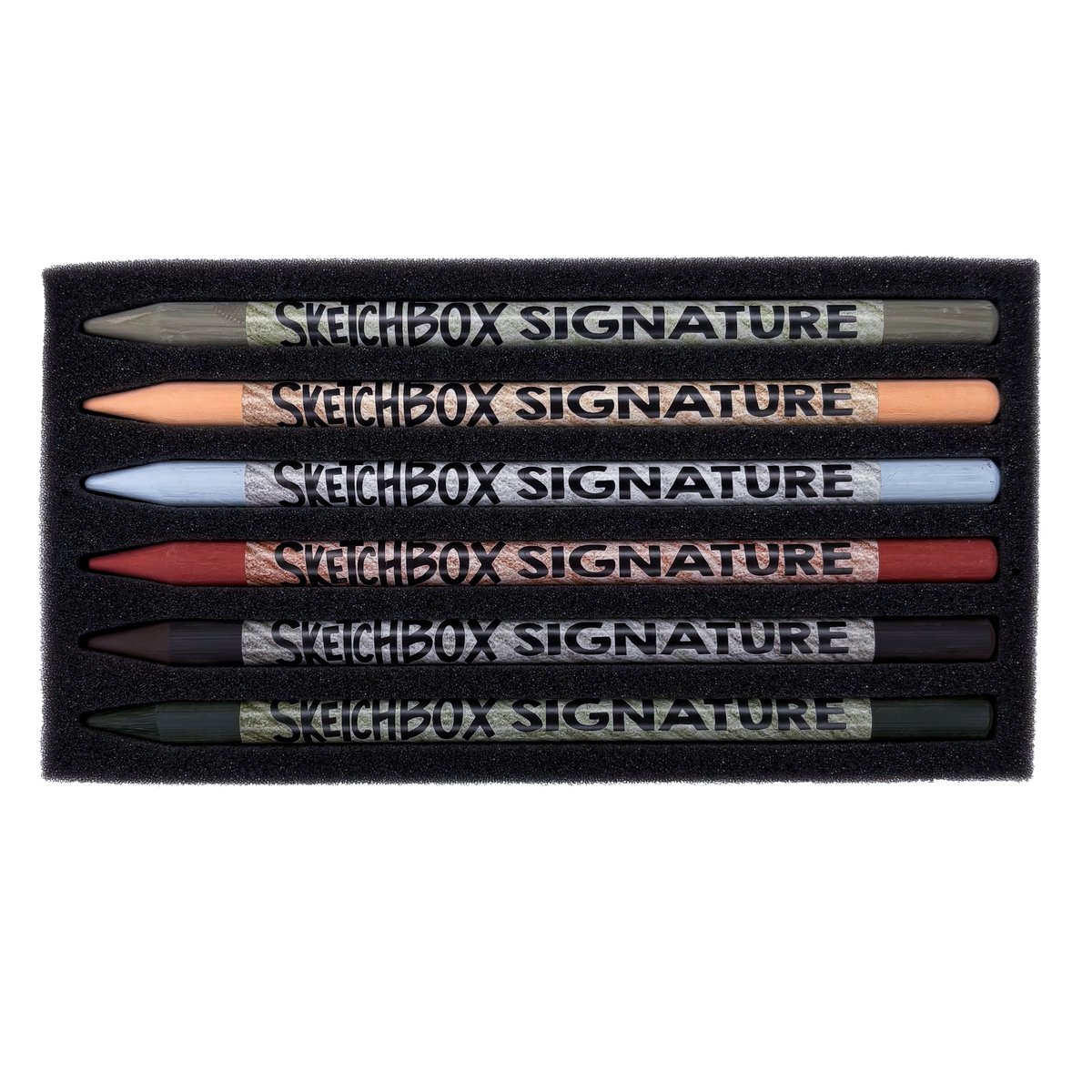 SketchBox Signature Woodless Pastel Pencils, 6 Set, view 2 of 2