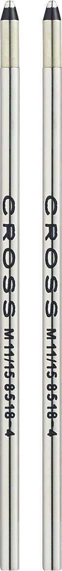 Cross | Mini Ballpoint Refill | Black, Medium, 2 Pack
